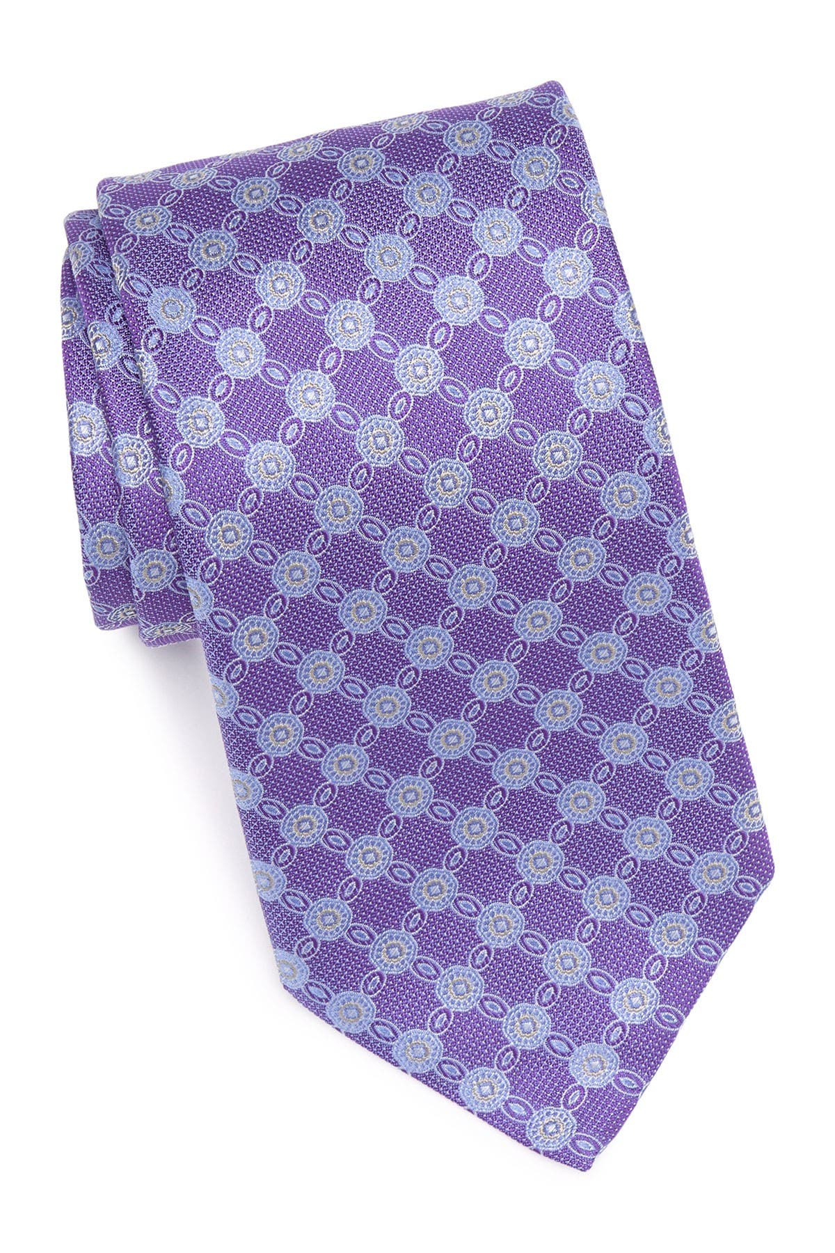 Eton Medallion Print Silk Tie