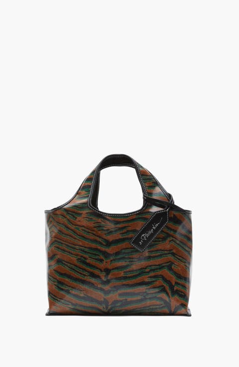 Abstract Tiger Mini Market Tote