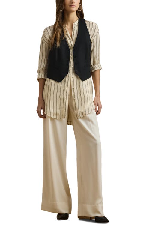 RALPH LAUREN LAUREN RALPH LAUREN STRIPE JACQUARD BUTTON-UP TUNIC