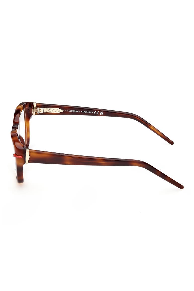 52mm Butterfly Optical Glasses, Alternate, color, DARK HAVANA