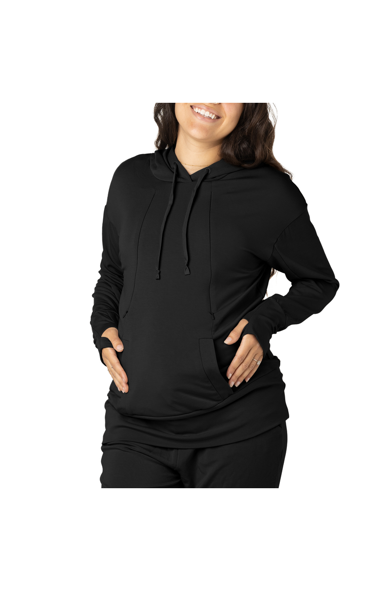 Kindred Bravely Maternity & Nursing Hoodie, Main, color, Black
