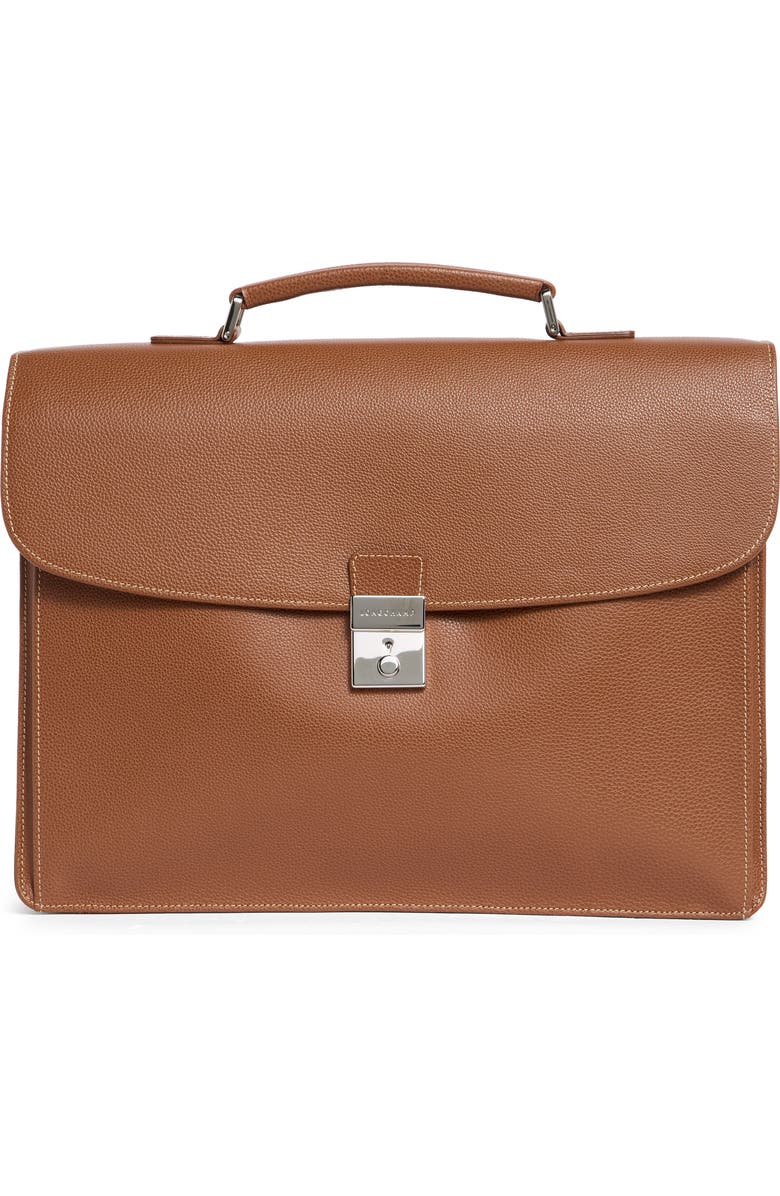 Longchamp Briefcase, Main, color, Cognac
