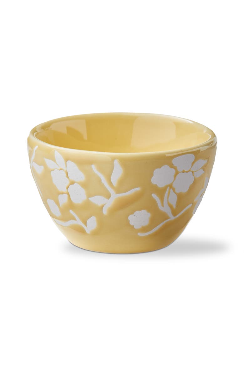 Cozy Cocoon Stoneware Dip Bowl Yellow 6 oz 3.5 x 3.46 x 2.21 in, Main, color, Yellow