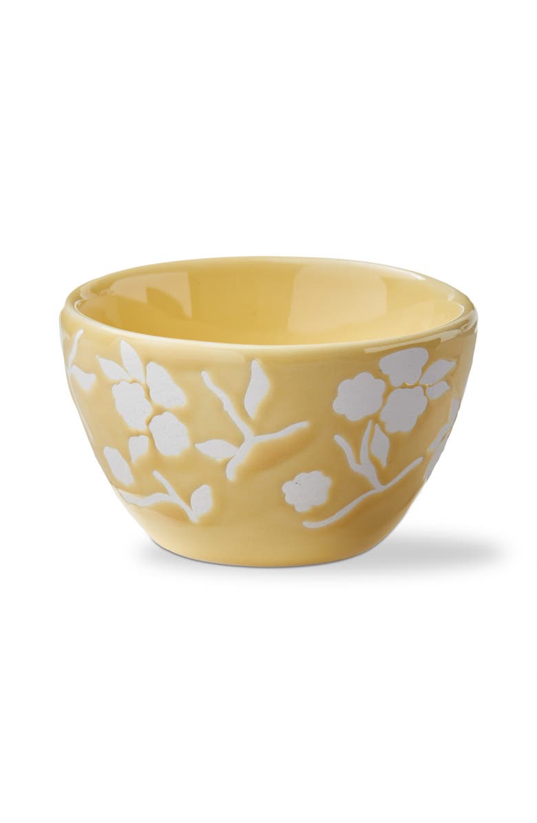 tag Cozy Cocoon Stoneware Dip Bowl Yellow 6 oz 3.5 x 3.46 x 2.21 in, Main, color, Yellow