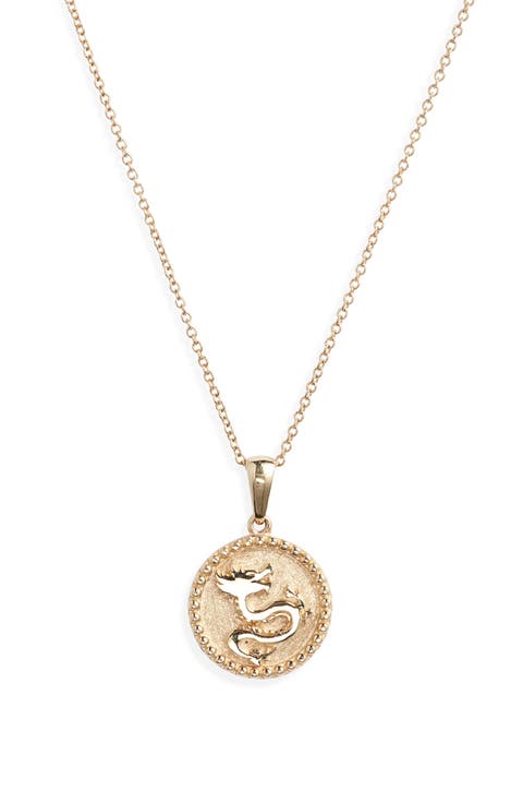 Dew Drop Dragon Pendant Necklace