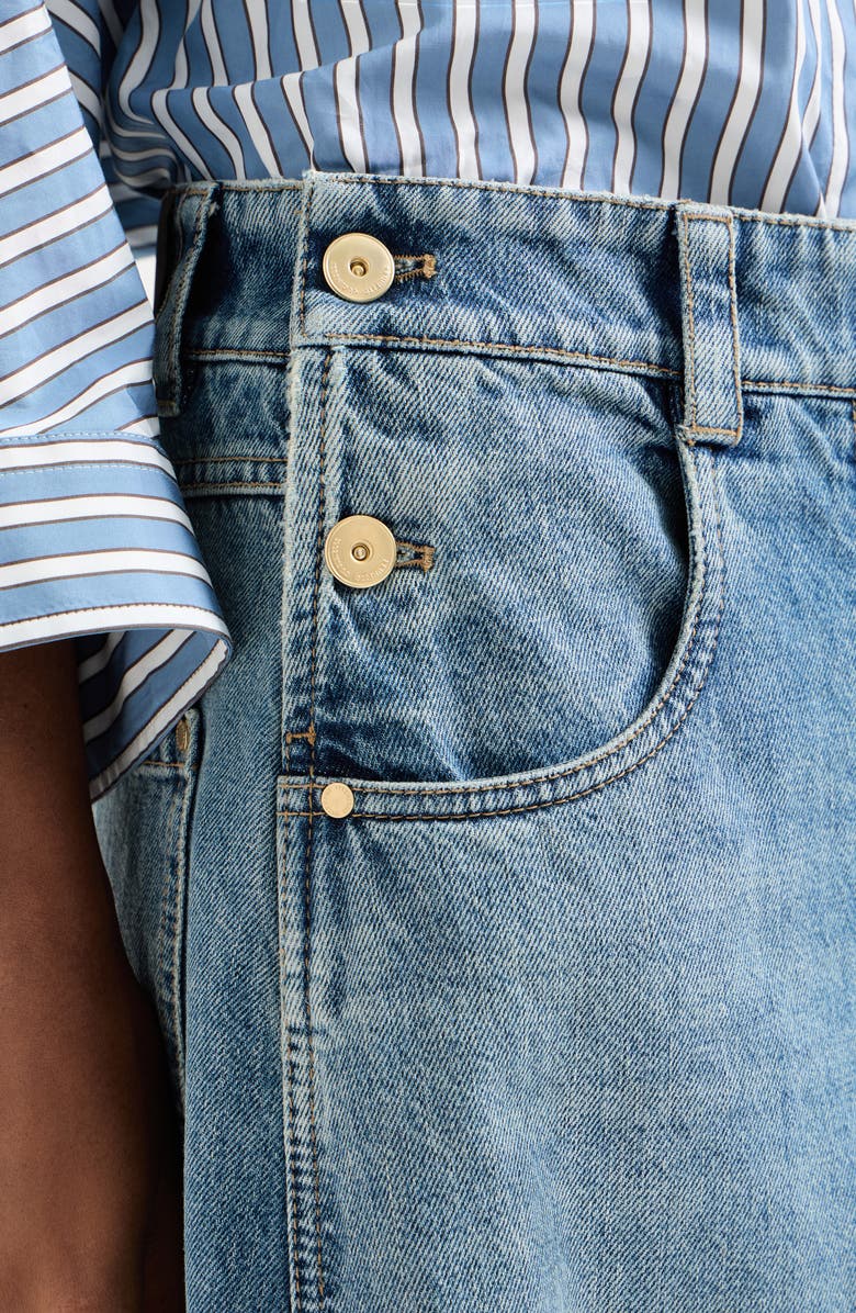 Brunello Cucinelli Maxi trousers, Alternate, color, Denim