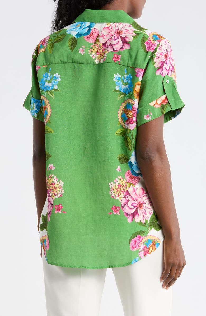 ELIE ELIE TAHARI Print Shirt, Alternate, color, Cosmic Garden
