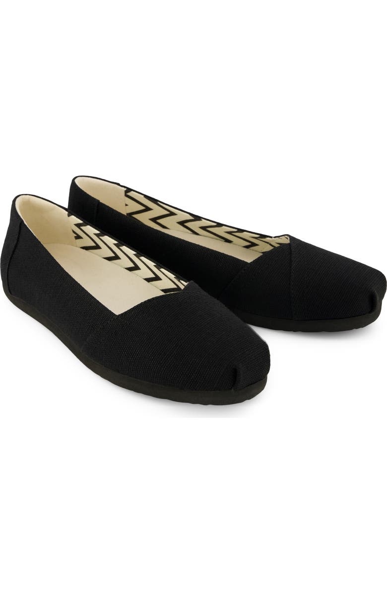 TOMS Alpargata Ballet Flat, Alternate, color, Black