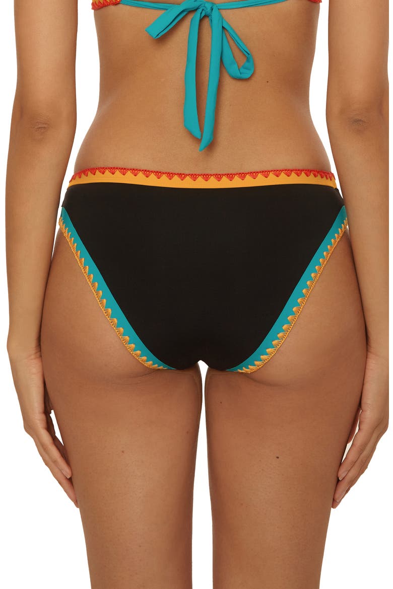 Avila Hipster Bikini Bottoms, Alternate, color, BLACK