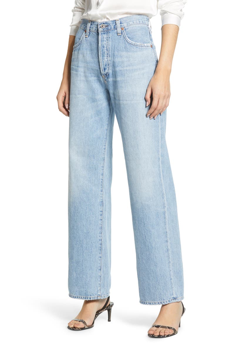 Flavie High Waist Trouser Jeans, Main, color, TULAROSA