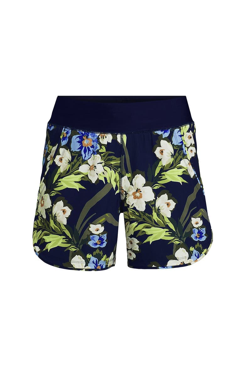 SunShade UPF 50 5" Board Shorts, Alternate, color, Deep Sea/Blue Floral Tropic