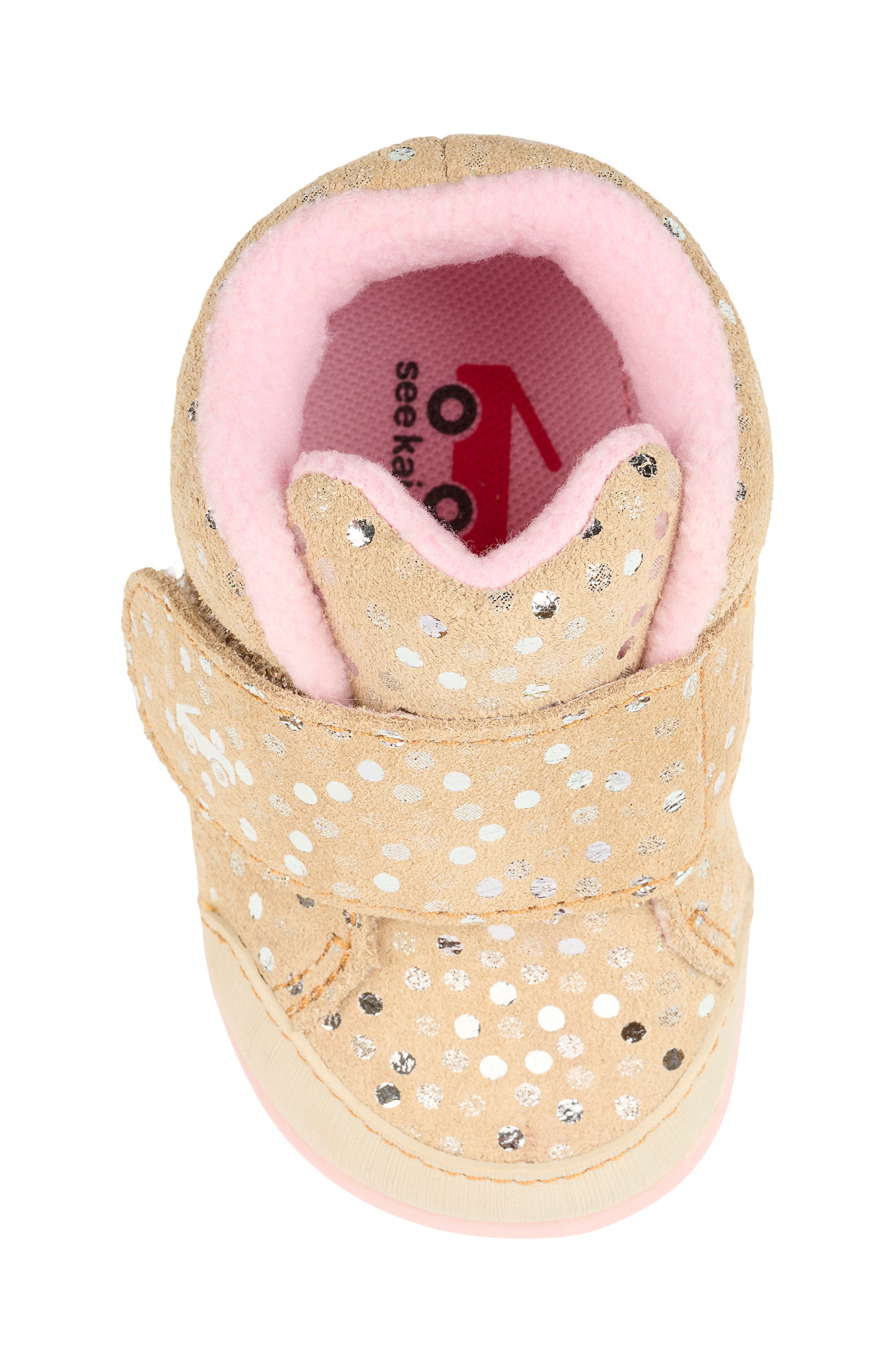 Kids' Casey Mini Leather Bootie, Alternate, color, OATMEAL