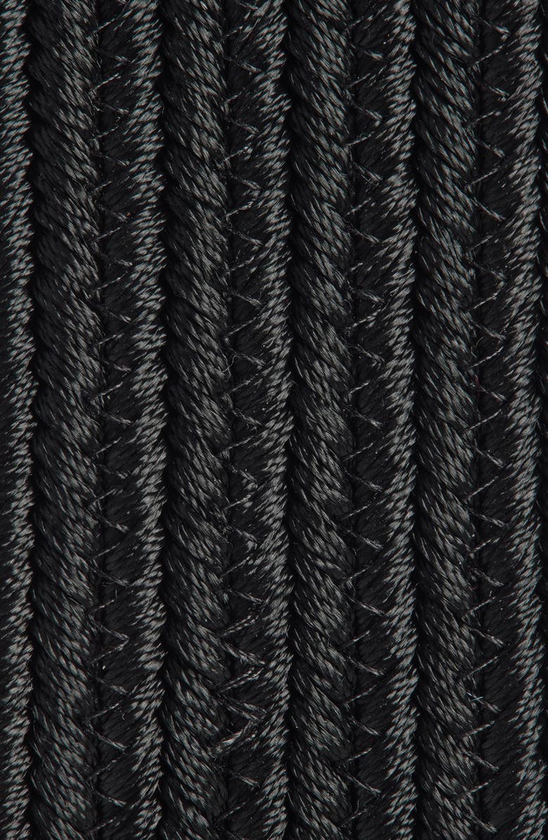 Carolina Herrera Satin Rope Belt, Alternate, color, Black
