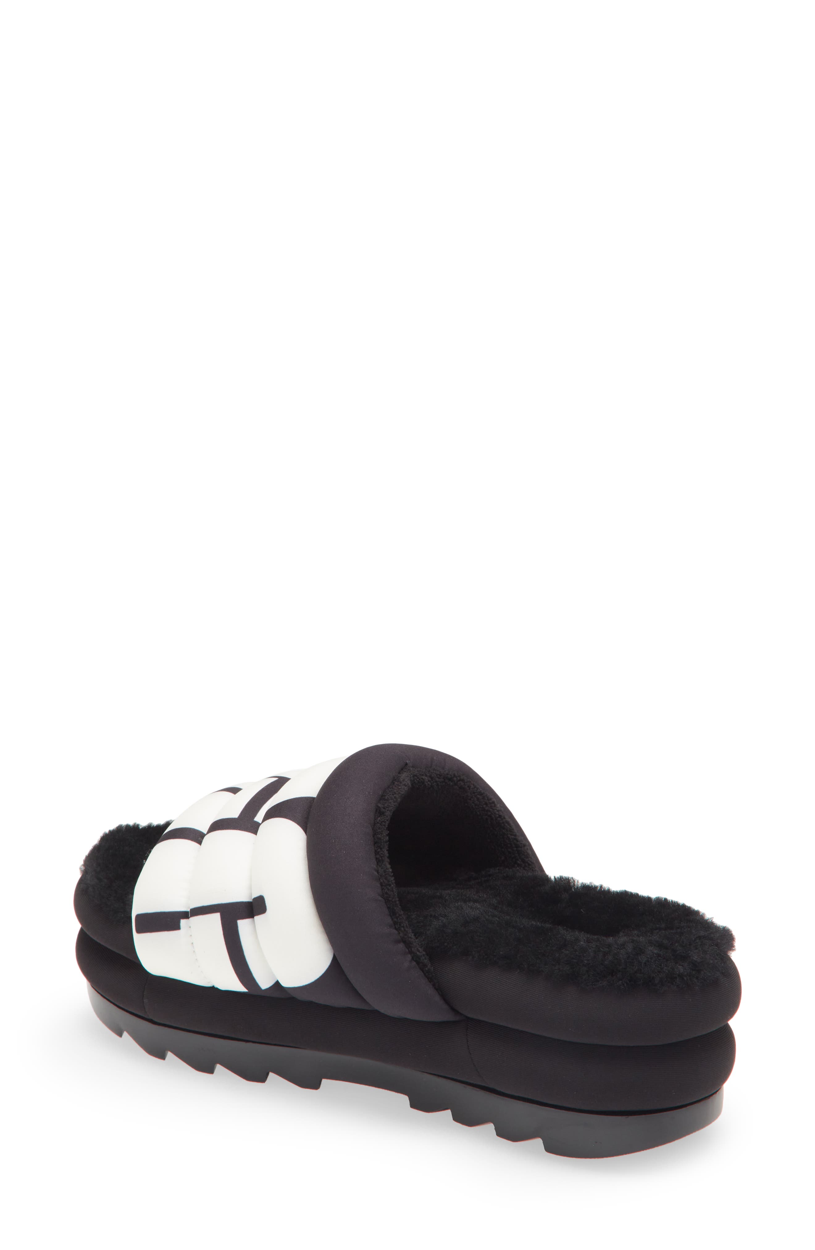 UGG<sup>®</sup> Maxi Genuine Shearling Lined Sandal, Alternate, color, 