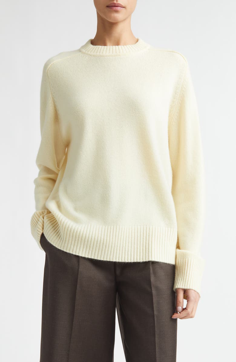 LOULOU DE SAISON Baltra Cashmere Sweater, Main, color, Butter