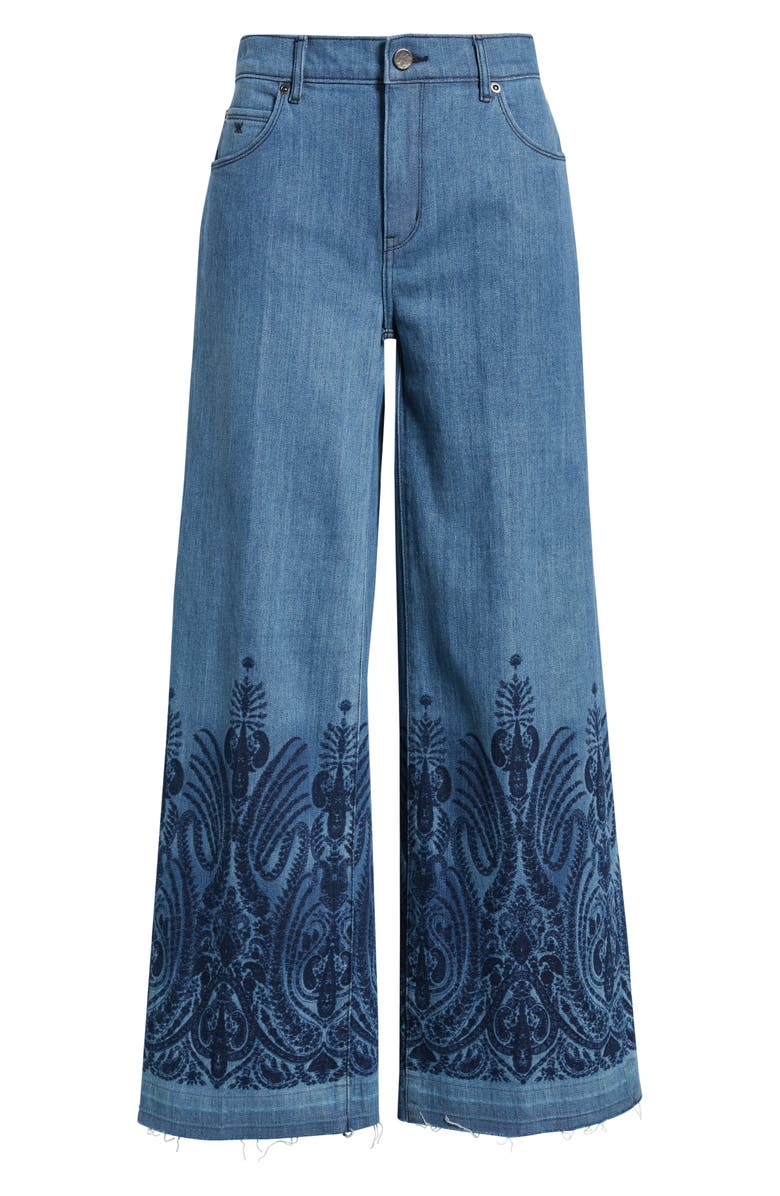 KOBI HALPERIN Shira Raw Hem Wide Leg Jeans, Alternate, color, Indigo