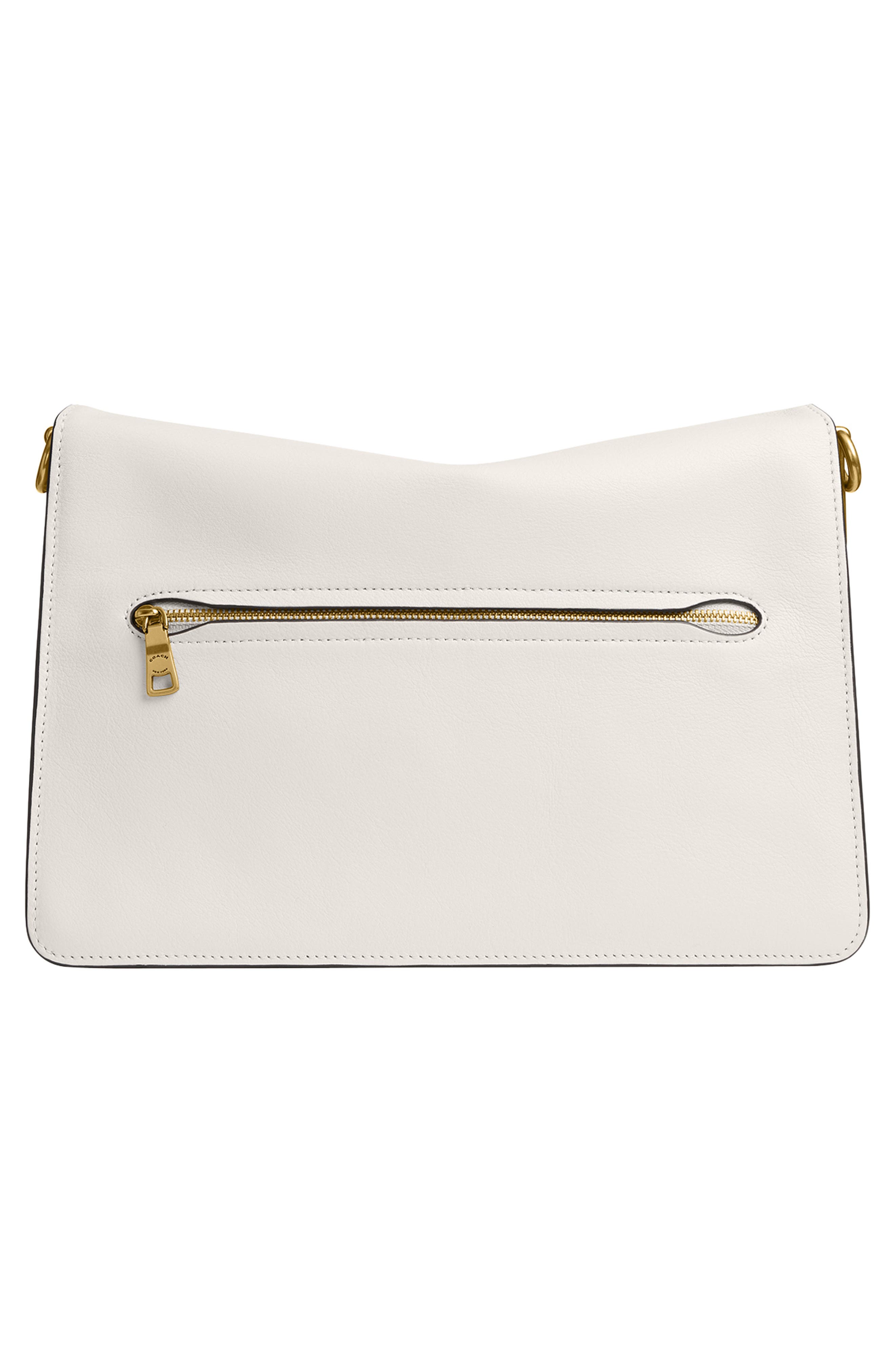 COACH Tabby 30 Chain Smooth Leather Shoulder Bag, Alternate, color, Chalk