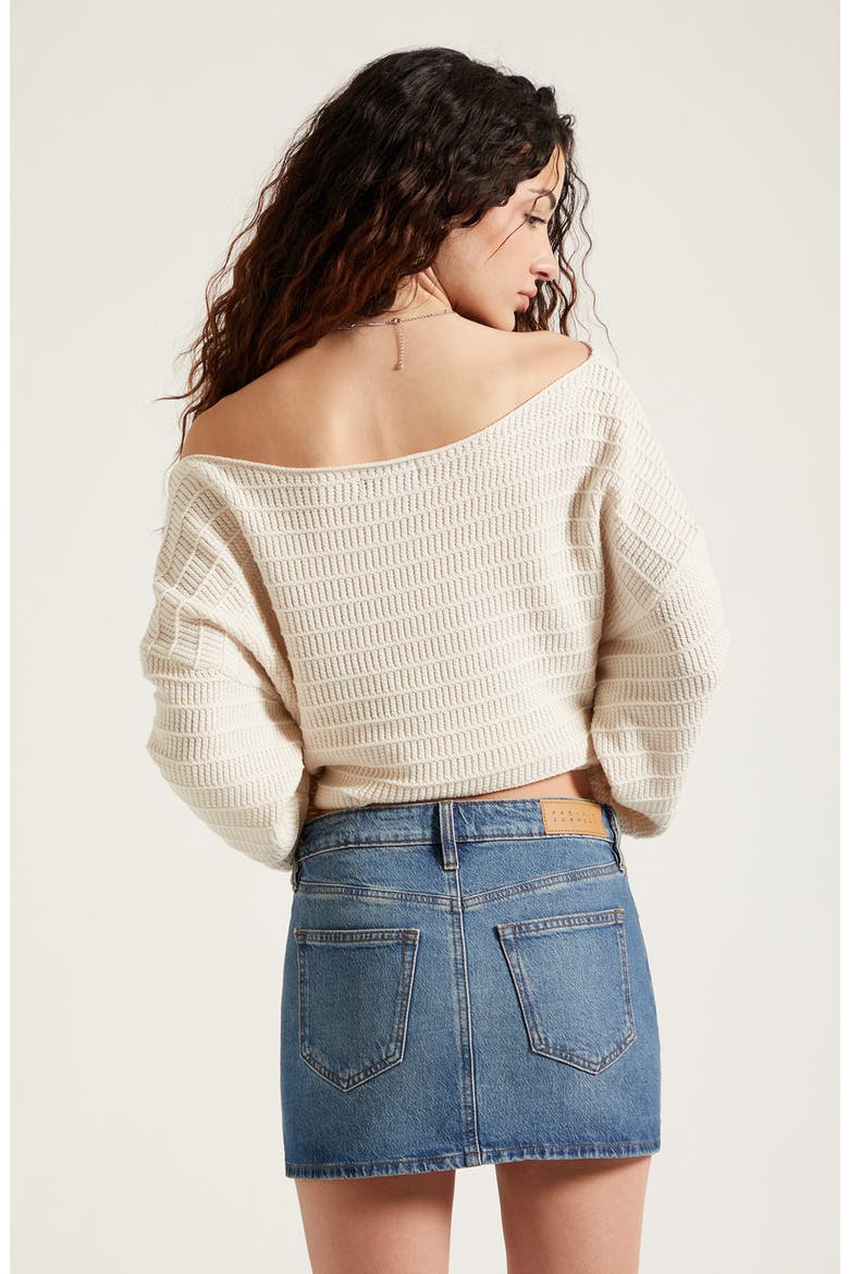 Bella Mid Rise Denim Miniskirt, Alternate, color, MEDIUM INDIGO