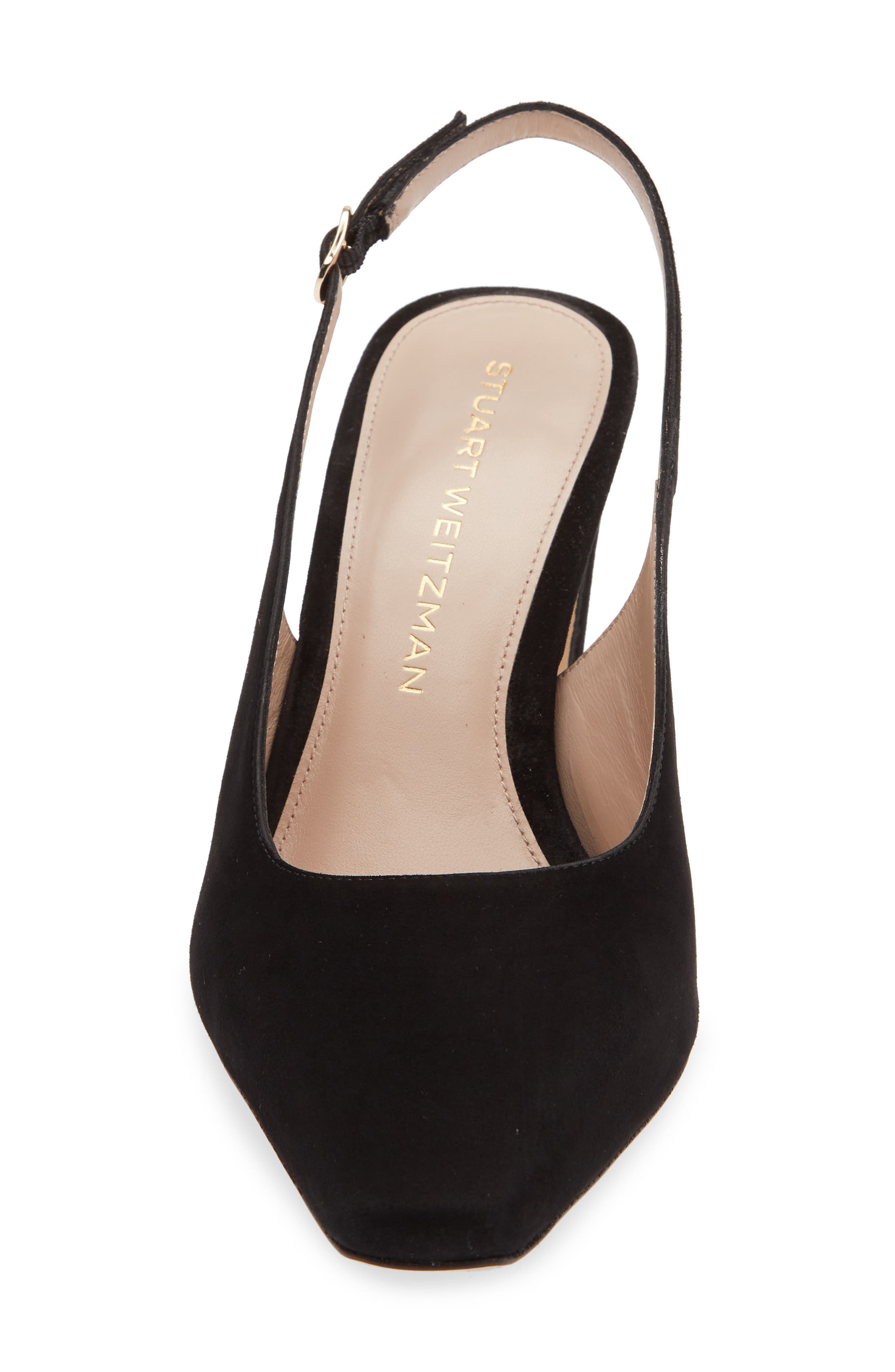 Stuart Weitzman Stassi Slingback Pump, Alternate, color, Black