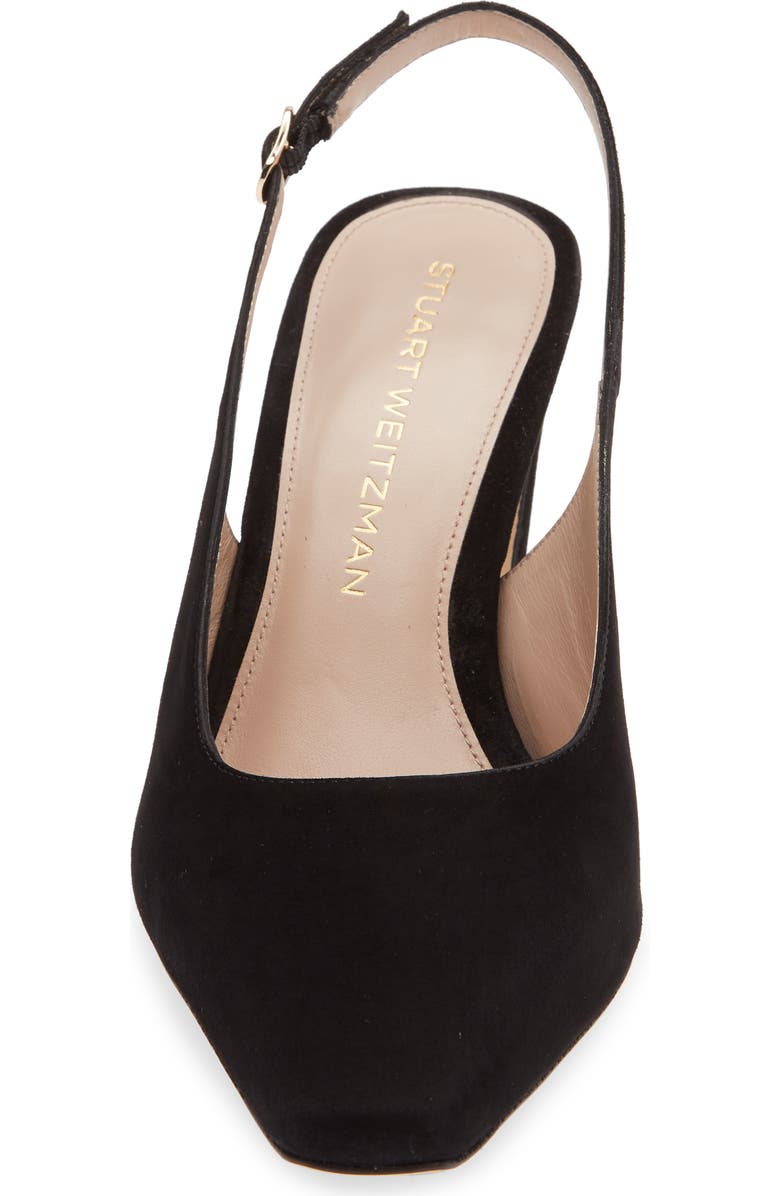 Stuart Weitzman Stassi Slingback Pump, Alternate, color, Black