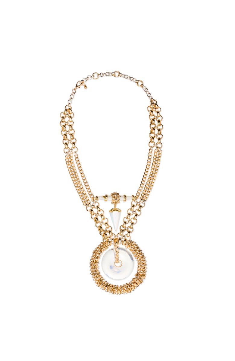 Lunaversoul Journey Of A Lightworker Necklace, Main, color, Gold