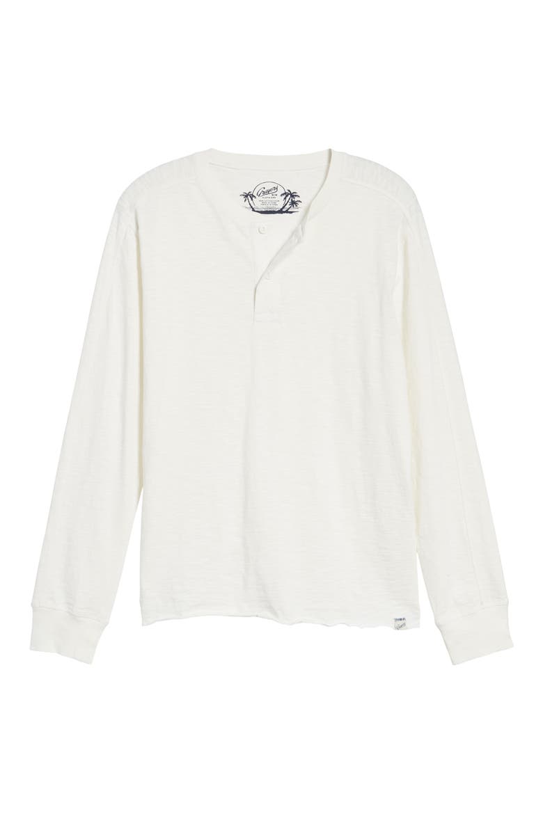 Cooper Slub Long Sleeve Henley, Alternate, color, ANTIQUE WHITE