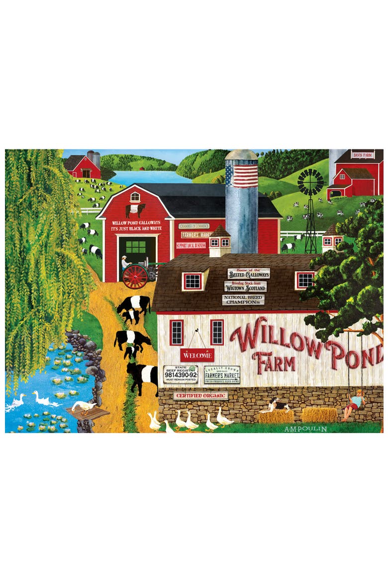 Willow Pond Farm 750 Piece Jigsaw Puzzle, Alternate, color, Multicolor