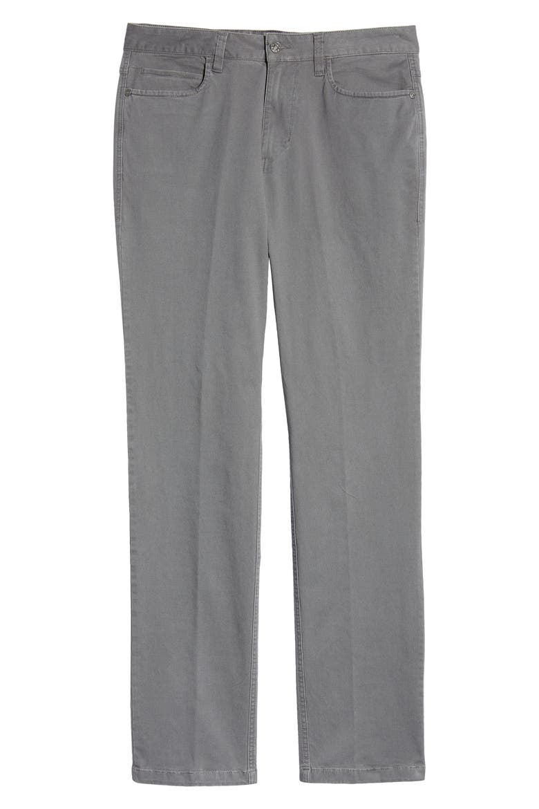 Stretch Comfort 5-Pocket Pants, Alternate, color, SMOKEY GREY