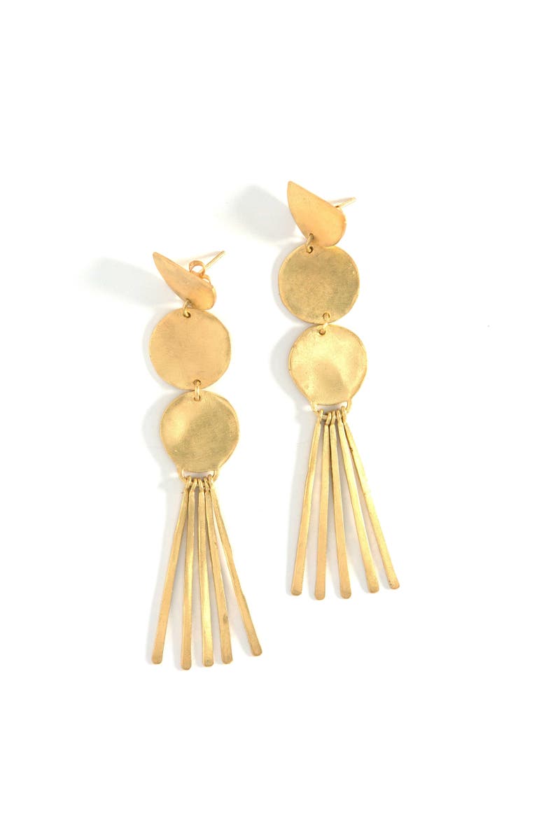 Fair Anita Sticks and Stones Dangle Earrings, Main, color, Gold