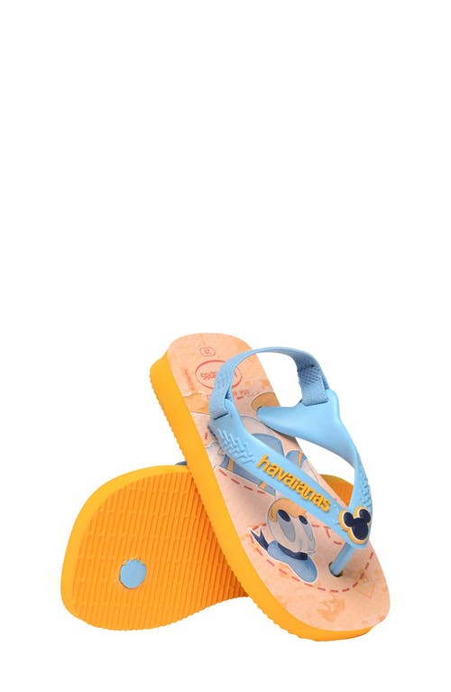 Havaianas Baby Disney Classics Flip Flop In Pop Yellow