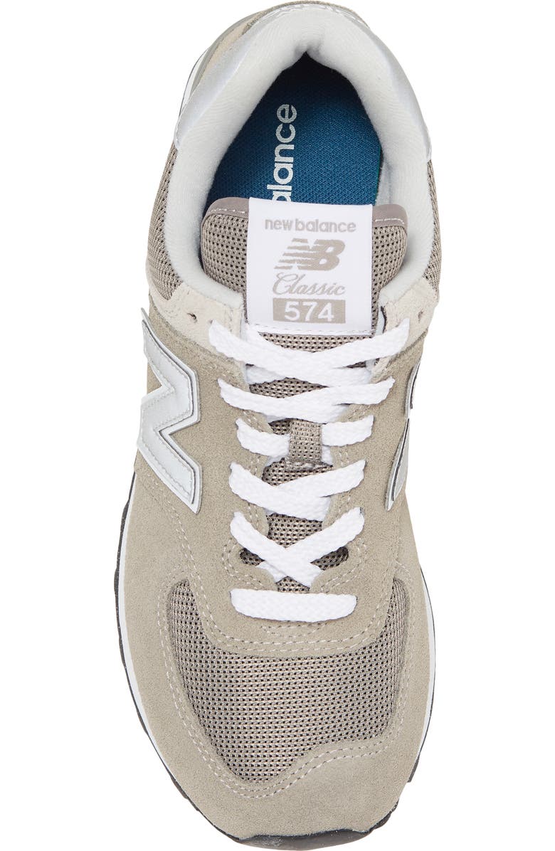 New Balance 574 Sneaker, Alternate, color, Grey/ White