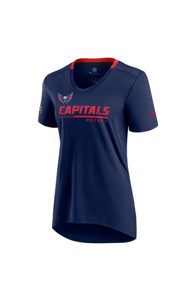 FANATICS Women's Fanatics Branded Navy Washington Capitals Authentic Pro Locker Room T-Shirt, Alternate, color,