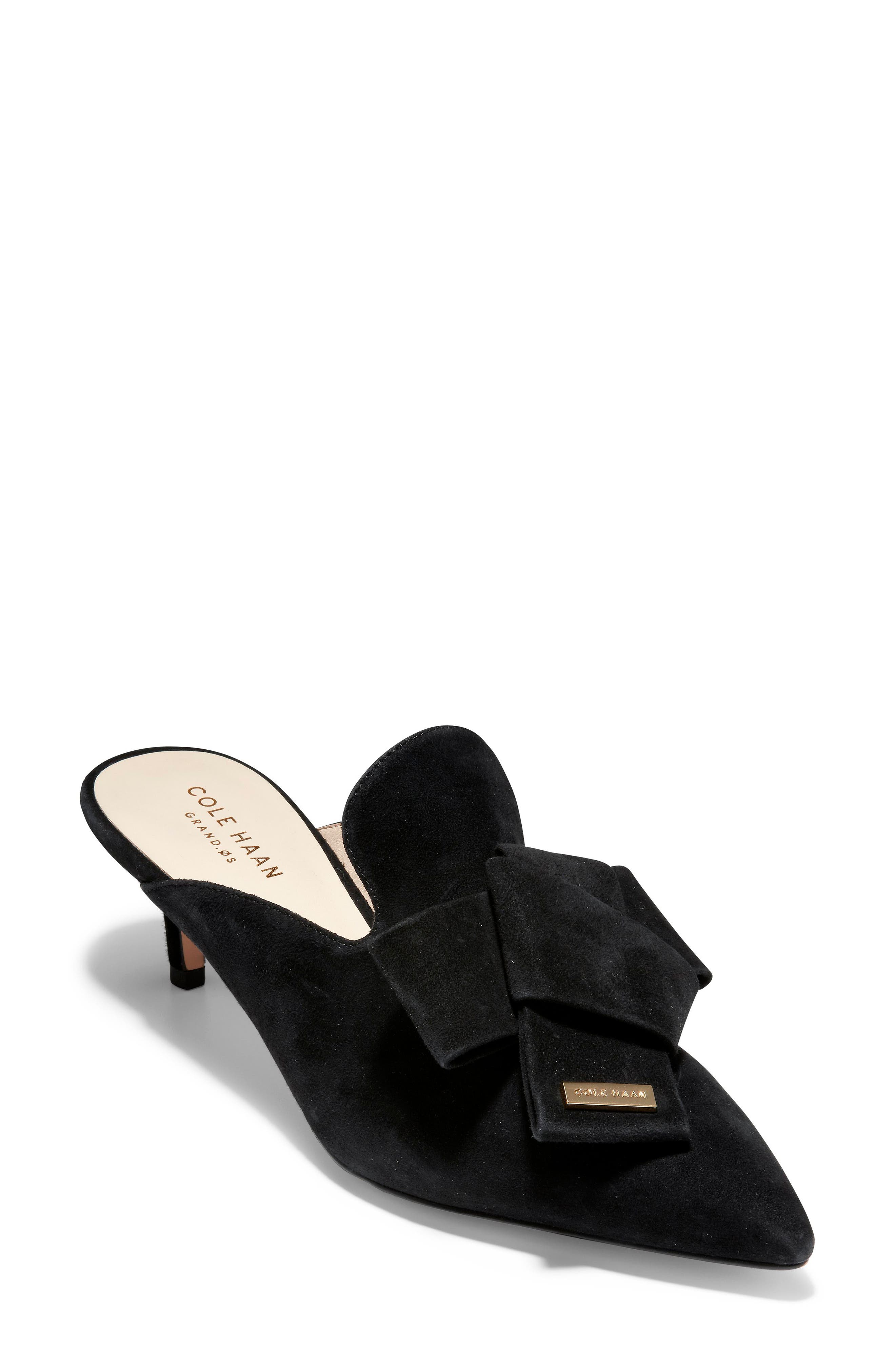 Ophelia Mule, Main, color, BLACK SUEDE