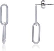 The Lovery Fine Jewelry Double Paperclip Link Drop Earrings
