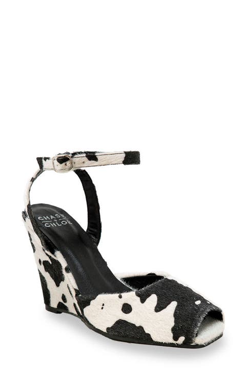 Peep Toe Wedge Sandal (Women)