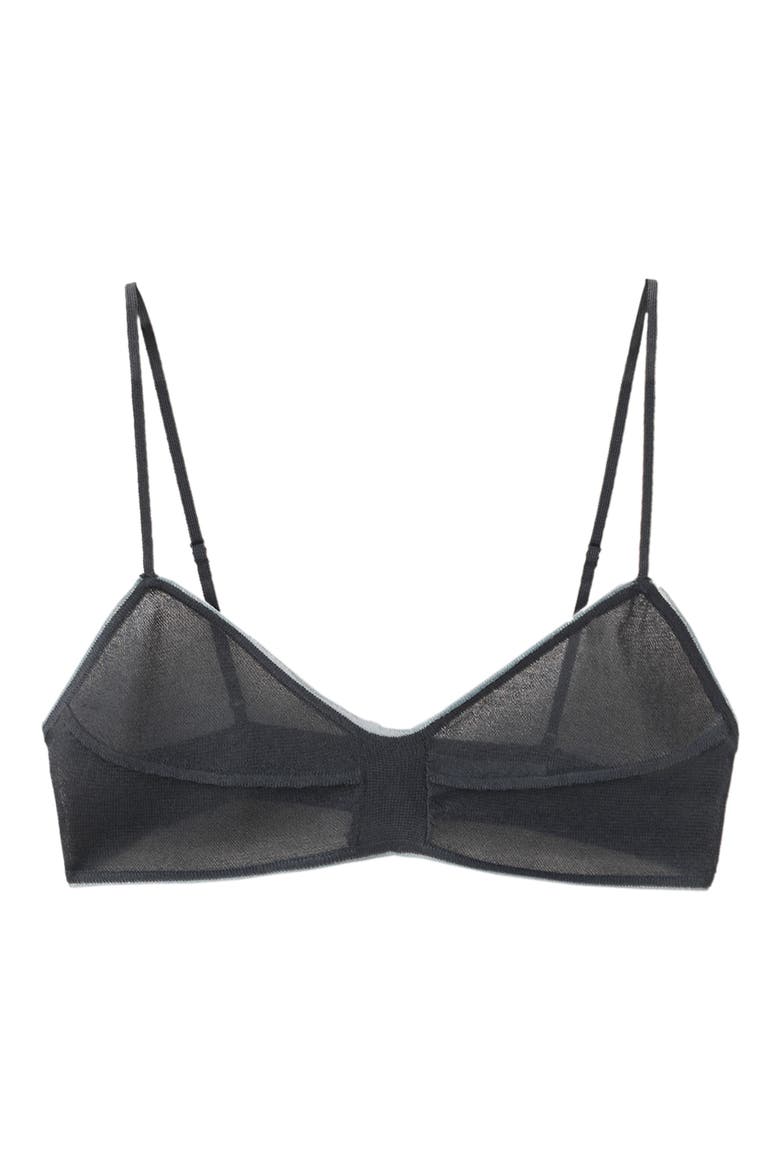 Semi-Sheer Knit Crop Top, Alternate, color, DARK BLUE
