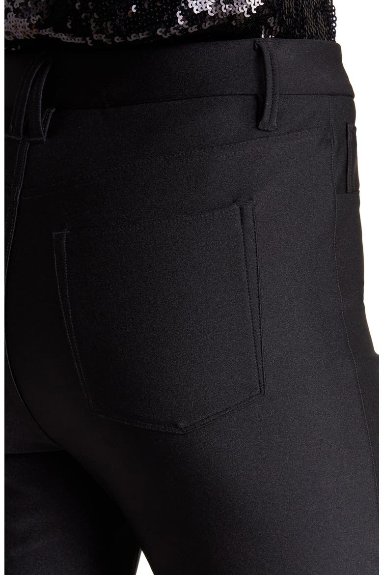 Compression Shine Straight Leg Crop Pants, Alternate, color, BLACK001