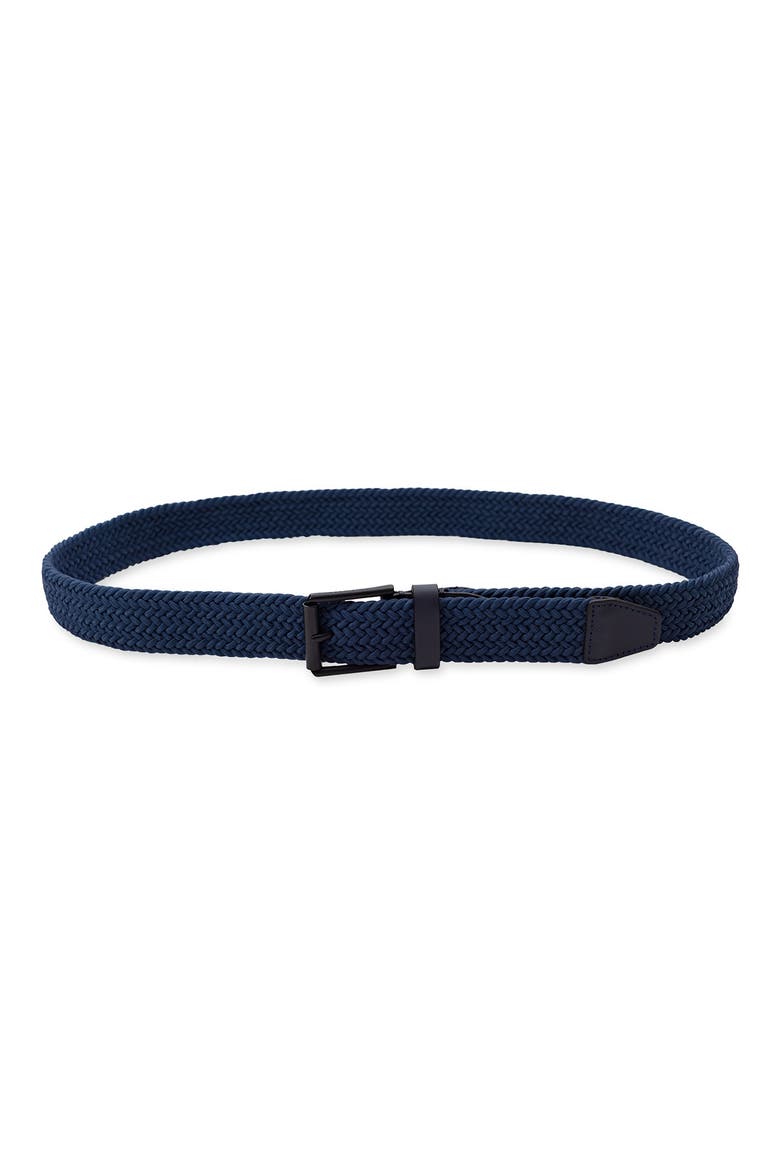 Tubular Stretch Web Belt, Alternate, color, NAVY