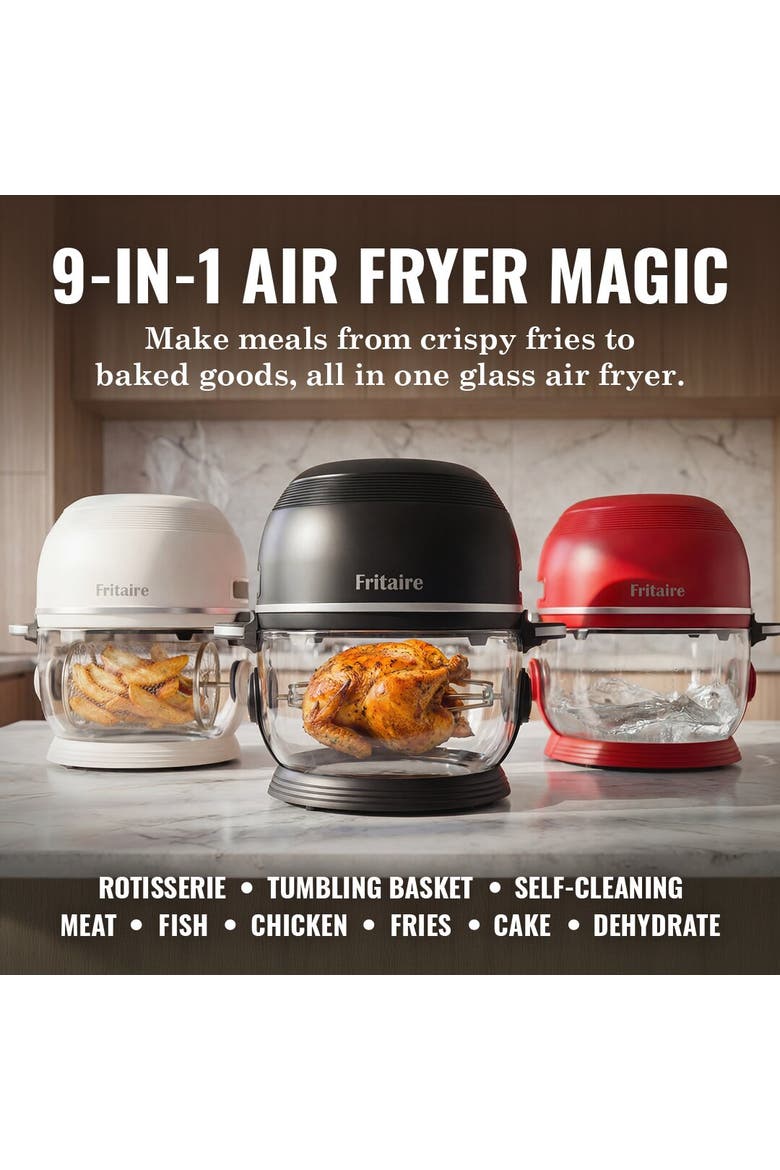 Self-Cleaning & Non-Toxic Air Fryer, Alternate, color, White