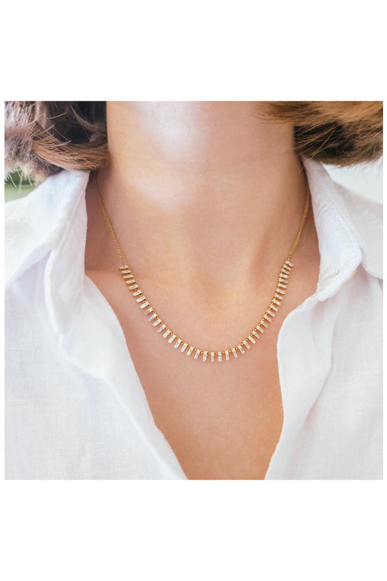 Zeena Diamond Necklace, Alternate, color, 18K YG