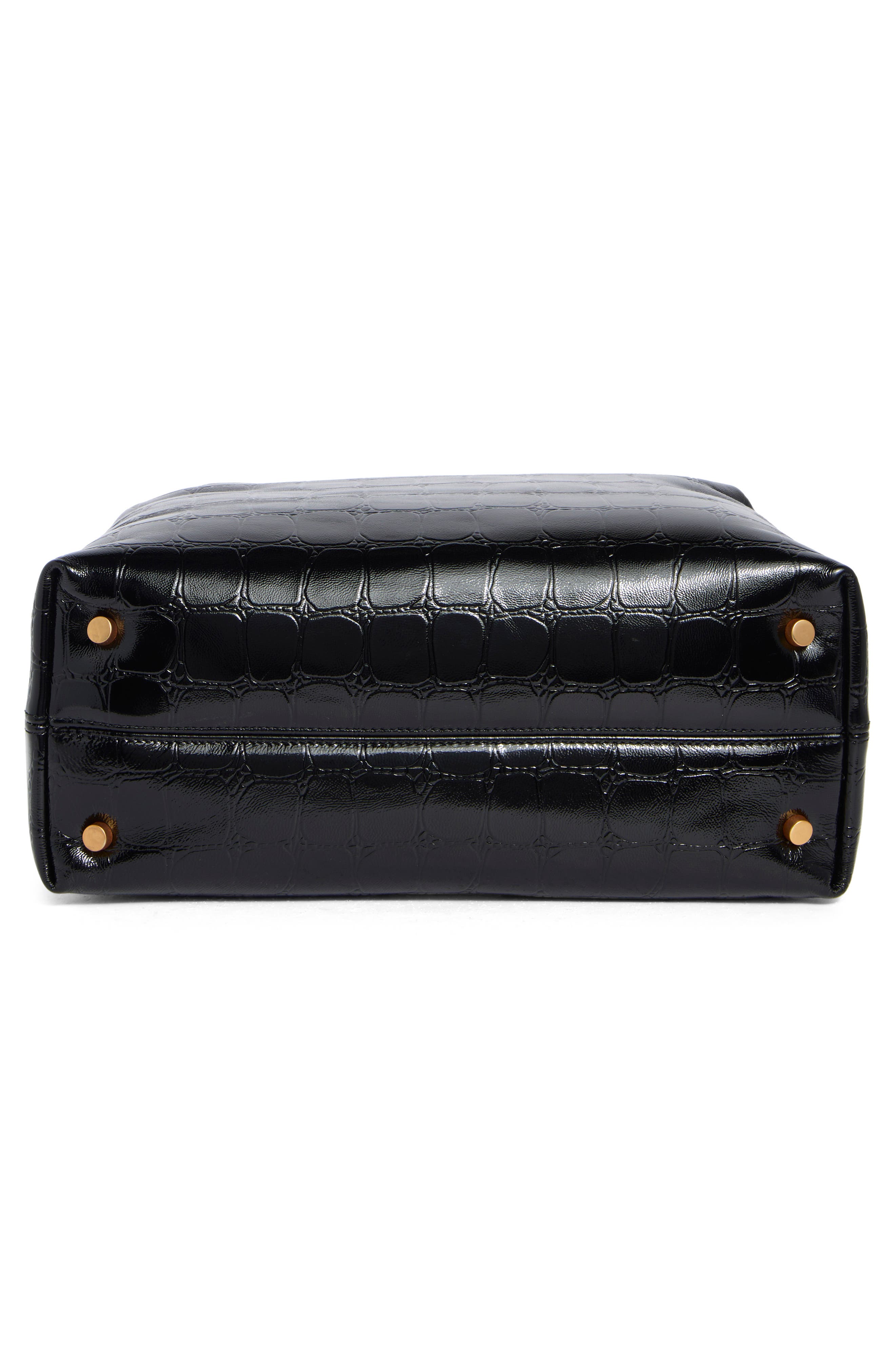 Kurt Geiger London Kensington Croc Embossed Leather Tote Bag, Alternate, color, 