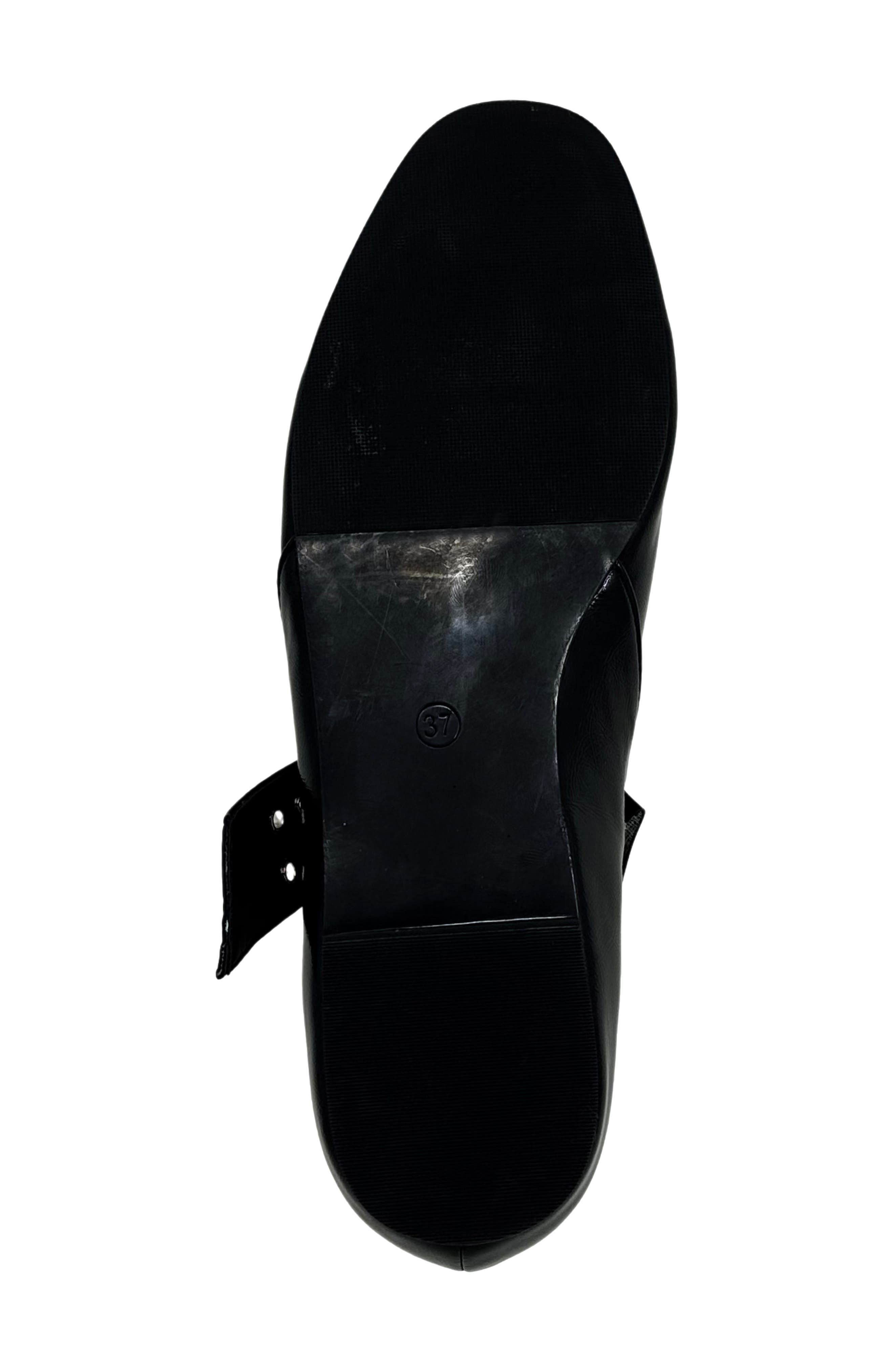 SHUSHOP Buckle Flat, Alternate, color, Black