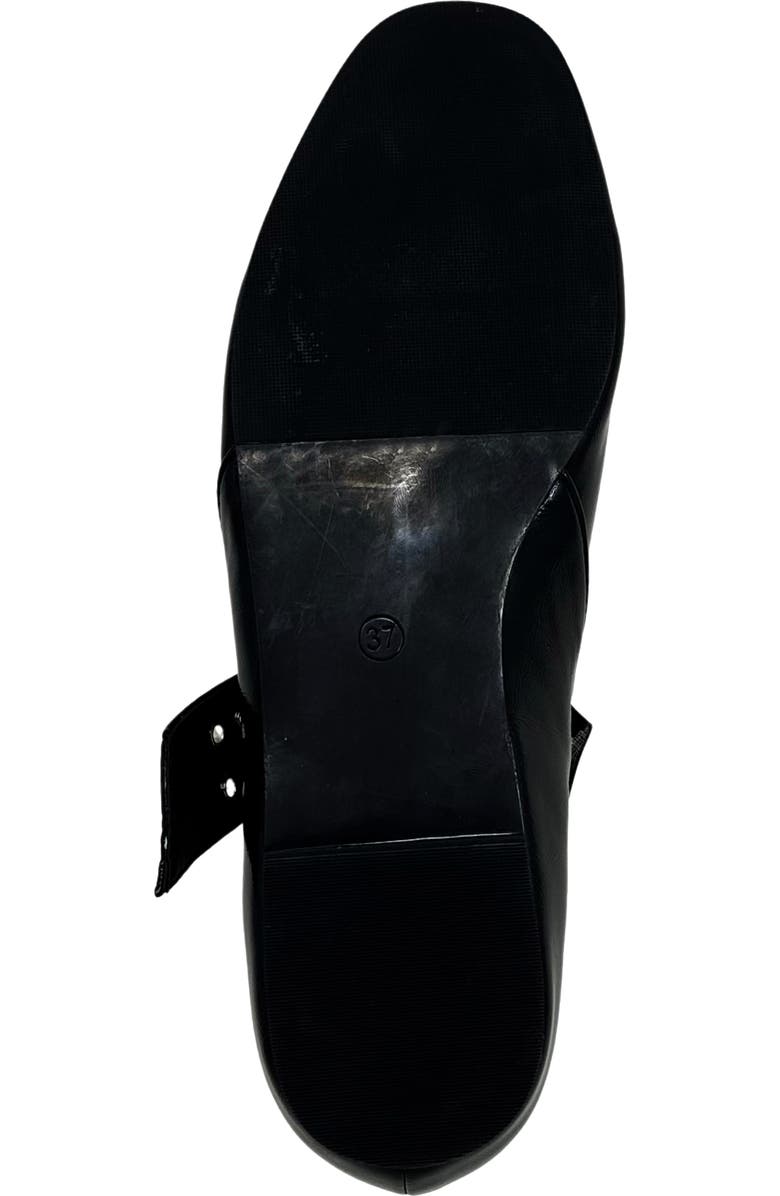 SHUSHOP Buckle Flat, Alternate, color, Black