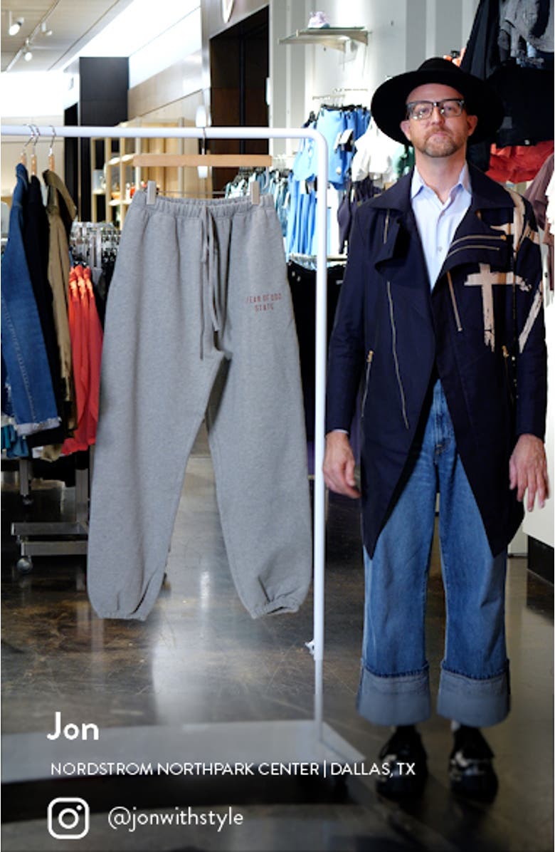 Essential Cotton Blend Sweatpants, sales video thumbnail