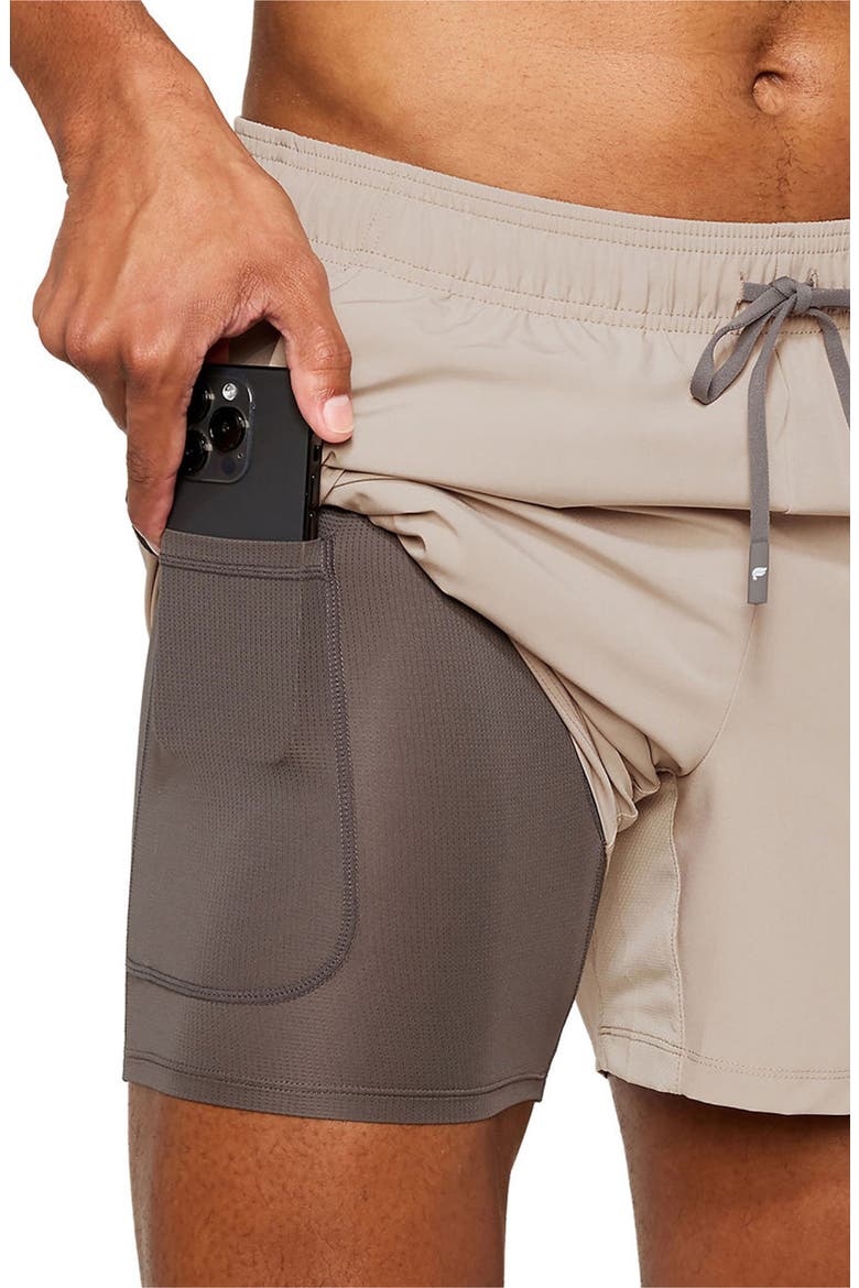 Men's The O2 Run Short Lined 5in, Alternate, color, Brutalist Khaki / Taupe Slate