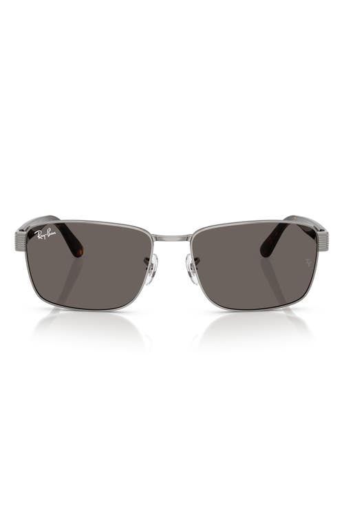 Ray Ban Ray-ban 59mm Square Sunglasses In Gunmetal