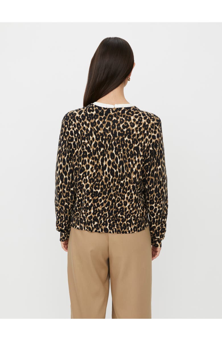 Masai Copenhagen MaLika Leopard Print Cardigan, Alternate, color, Incense