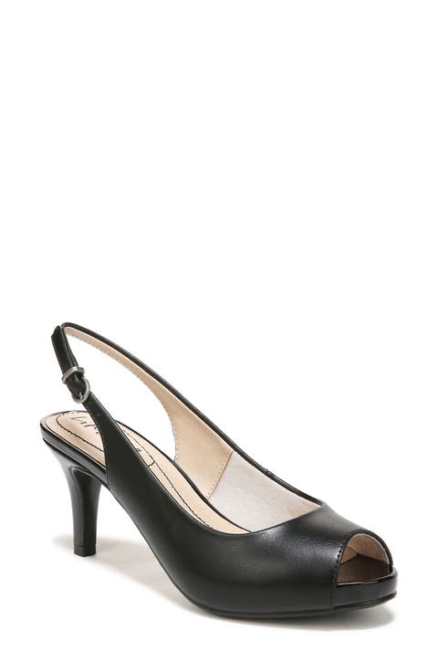 Teller Slingback Peep Toe Pump - Wide Width Available