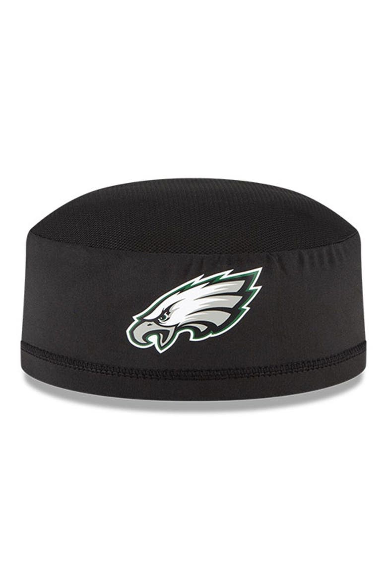 Men's New Era Black Philadelphia Eagles NFL Training Skully Cap, Alternate, color, Black