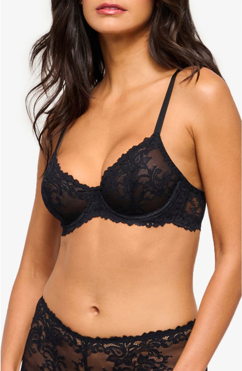 Cosabella Carmela Demi Cup Bra, Main, color, Black
